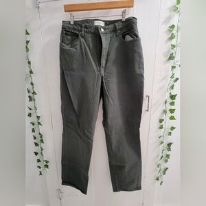A&F dark green 90s straight jean curve love